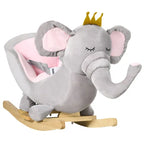 Chaise berçante en bois Bébé Éléphant