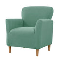 Housses de chaises extensibles Elehealthy, housses de fauteuils de banquet, housses de canapés et fauteuils tricotées, housses de chaises antidérapantes, protection de meubles pour le salon, adaptées aux enfants et aux animaux domestiques (vert)
