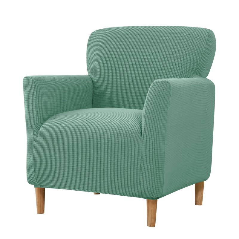 Housses de chaises extensibles Elehealthy, housses de fauteuils de banquet, housses de canapés et fauteuils tricotées, housses de chaises antidérapantes, protection de meubles pour le salon, adaptées aux enfants et aux animaux domestiques (vert)