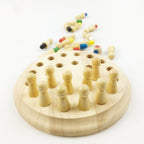 Jeu de mémoire en bois pour les échecs
