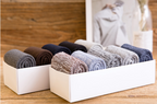 Chaussettes mi-mollet d'hiver pour hommes en coton épais et chaud avec laine