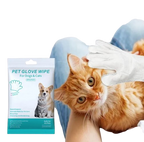 Gants et lingettes de nettoyage pour animaux