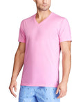 Polo Ralph Lauren T-shirt homme col V (taille L) Rose caramel