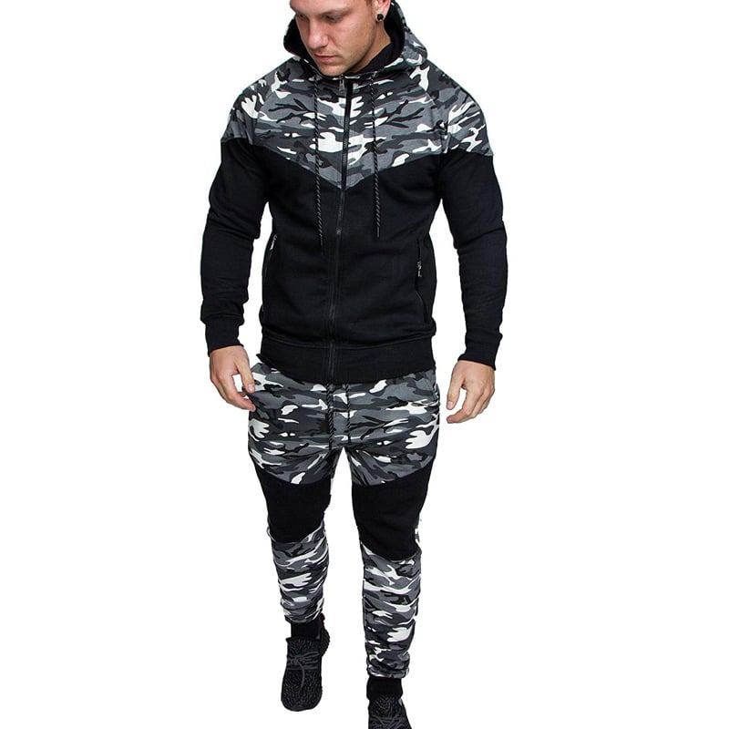 Ensemble pull à capuche slim fit pour homme