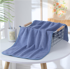 Serviette pour cheveux en microfibre polaire corail à séchage rapide