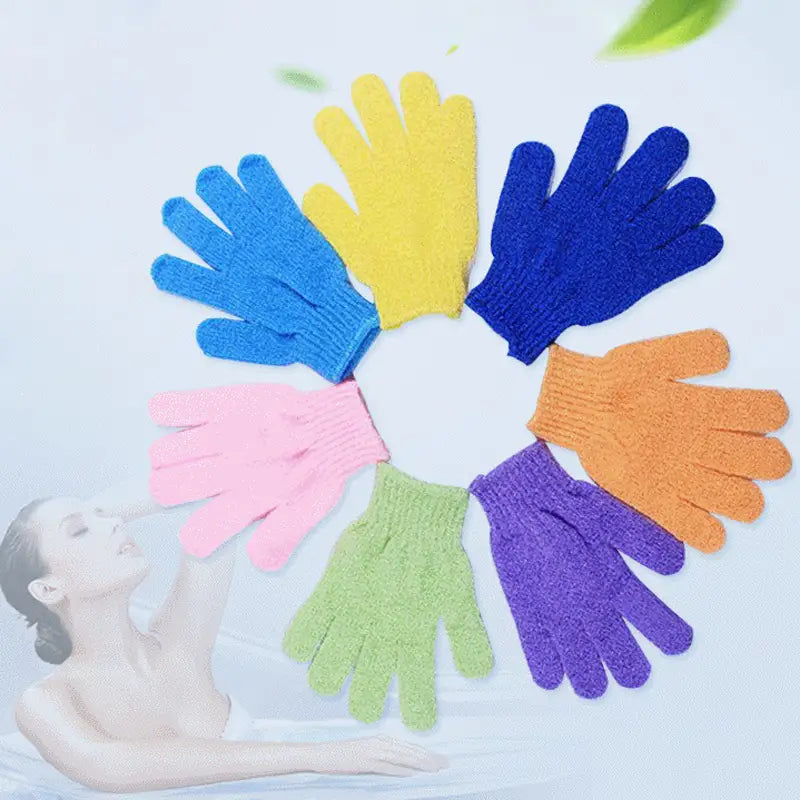 Gant de bain exfoliant aléatoire (une pièce)