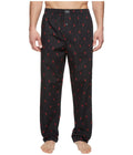 Pantalon de détente Polo Player tissé POLO RALPH LAUREN, taille S, noir/rouge, motif poney