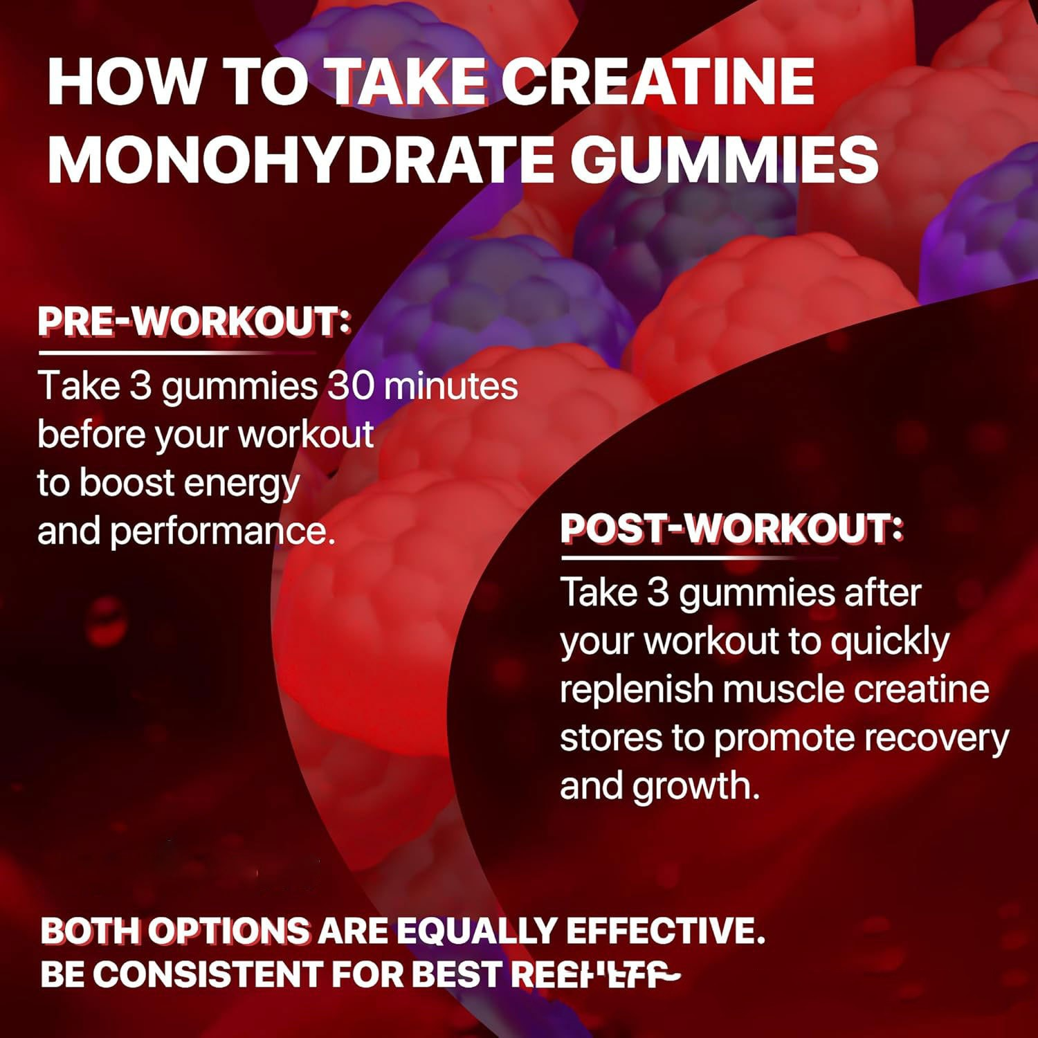 Gummies pour booster les muscles