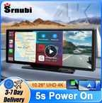 Système de navigation GPS pour voiture avec double caméra et écran tactile CarPlay