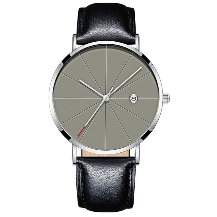 Montre calendrier simple pour homme, créative et étanche, à quartz.