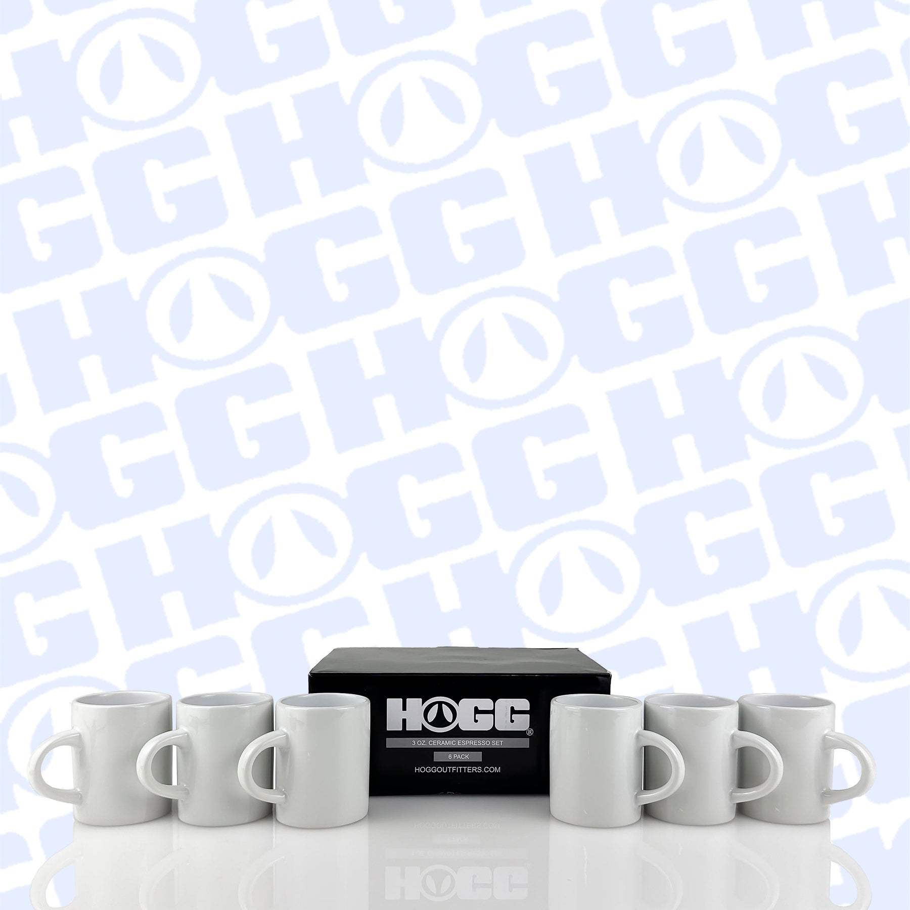 Mugs à expresso en céramique de 85 ml (3 oz) - Lot de 6