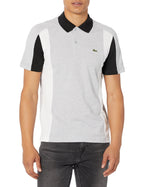 Polo Lacoste pour homme, manches courtes, coupe classique, tricolore, colorblock