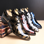 Chaussures en cuir décontractées pour hommes, grandes tailles