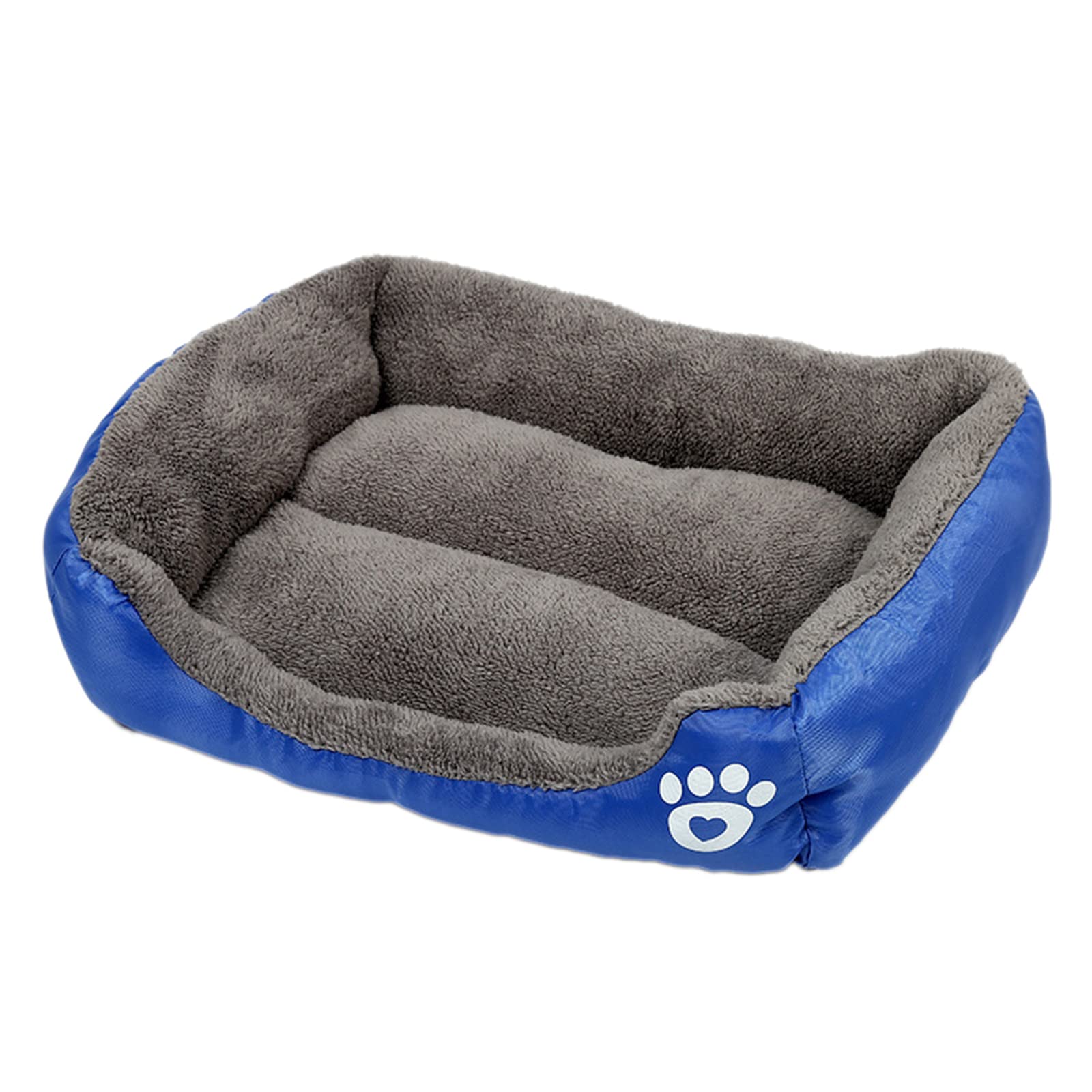 Panier pour chien de petite, moyenne et grande taille, rectangulaire, lavable, bleu marine, taille 3XL