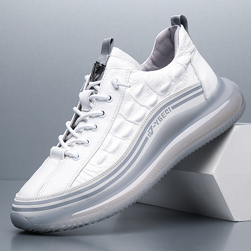 Chaussures de sport respirantes pour hommes, motif crocodile