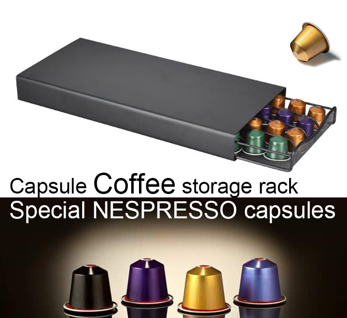Support de rangement pour capsules de café Nespresso (type tiroir)