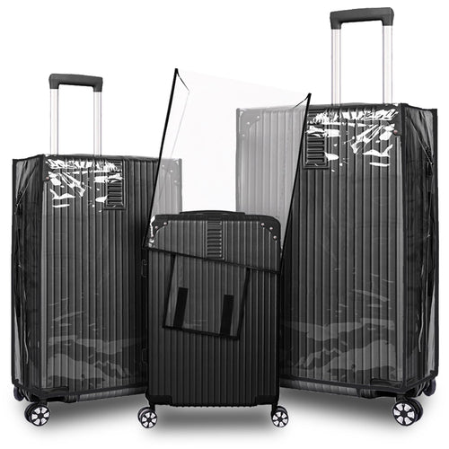 Accessoires de voyage - Housses de valise - Approuvées par la TSA - Protection épaisse, anti-rayures, imperméable et transparente - Convient à la plupart des valises de 20 à 28 pouces