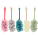 Brosse de douche à manche long et dos en filet
