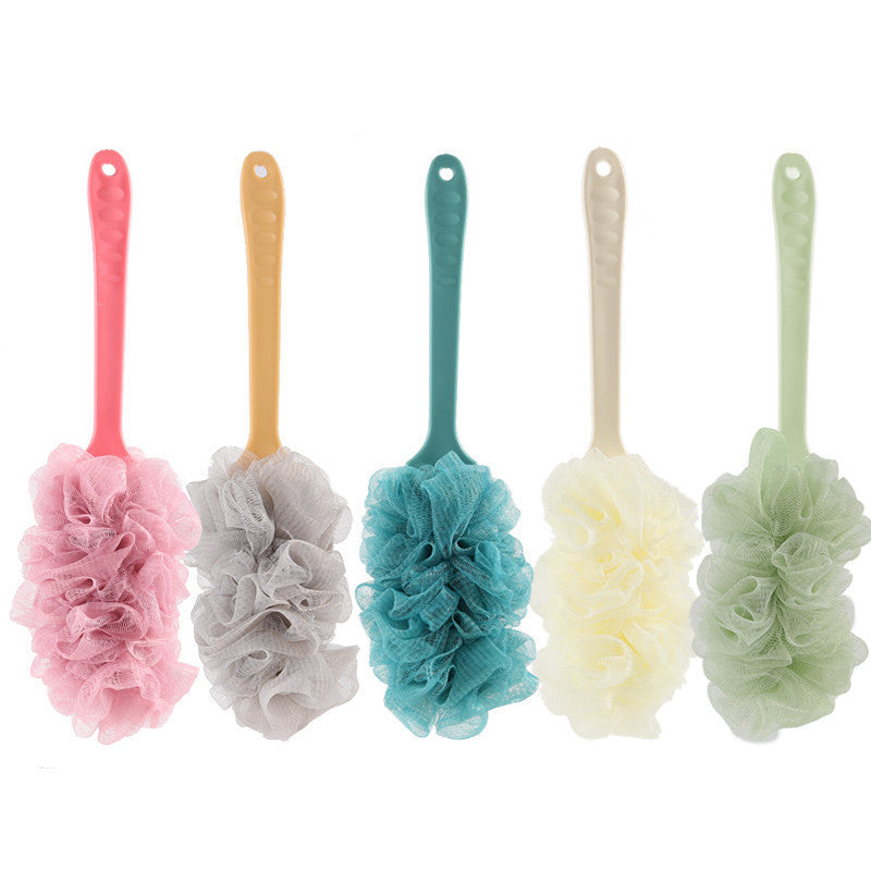 Brosse de douche à manche long et dos en filet