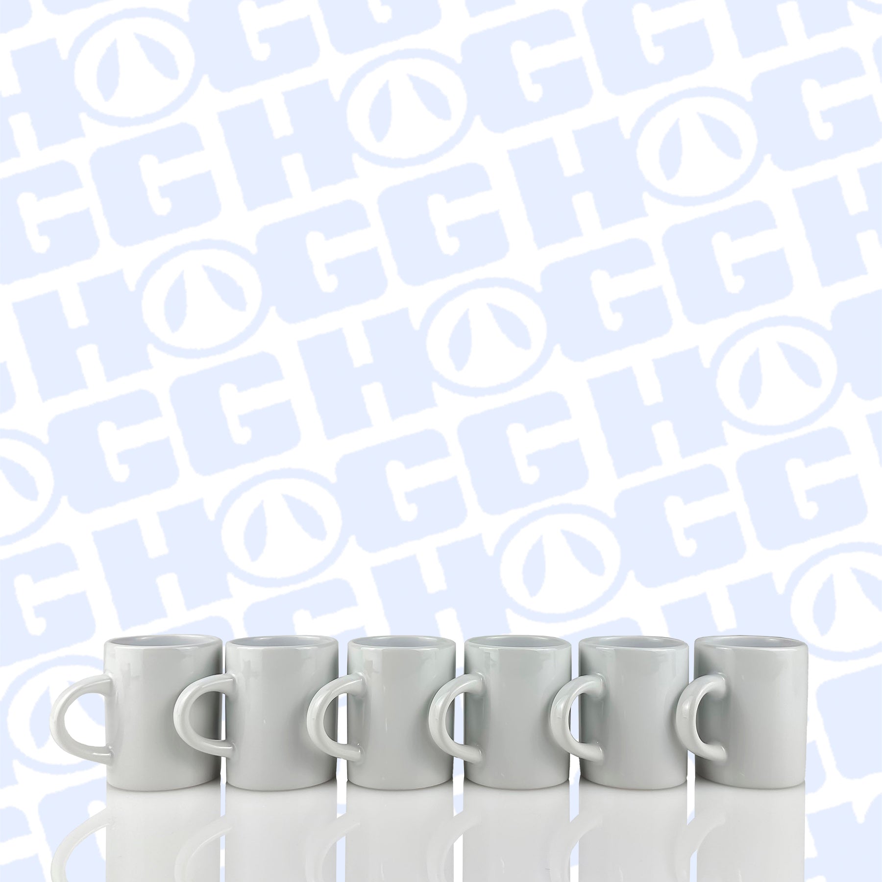 Mugs à expresso en céramique de 85 ml (3 oz) - Lot de 6