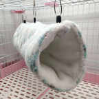 Nid tunnel chaud en peluche ultra douce pour hamster