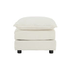 Poufs repose-pieds en tissu chenille à associer à un canapé 2 places, 3 places ou 4 places.