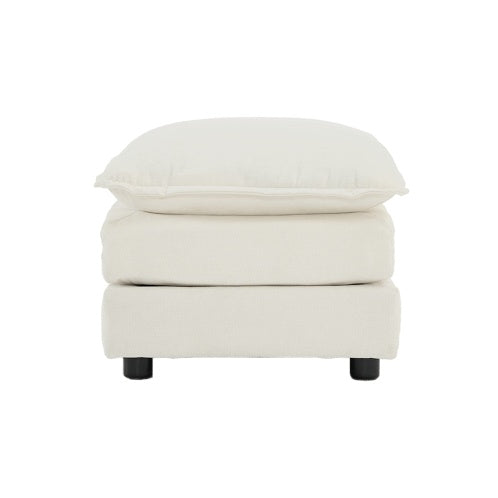 Poufs repose-pieds en tissu chenille à associer à un canapé 2 places, 3 places ou 4 places.