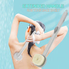 Brosse de bain liquide à long manche pour massage exfoliant