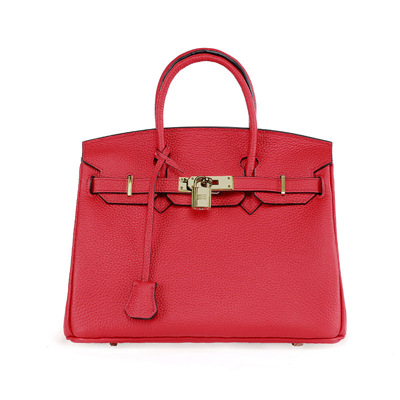 Sac Platinum en cuir de vachette pleine fleur pour femme
