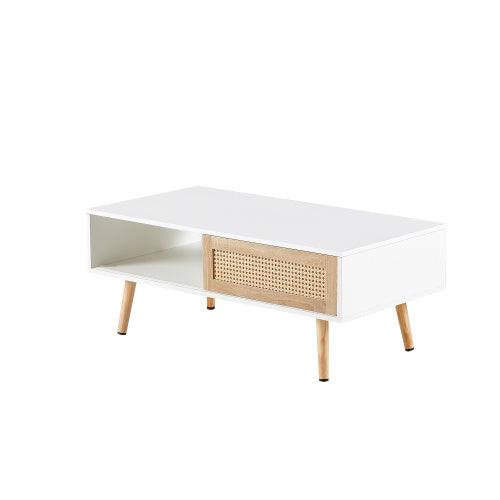 Table basse en rotin de 41,34 pouces