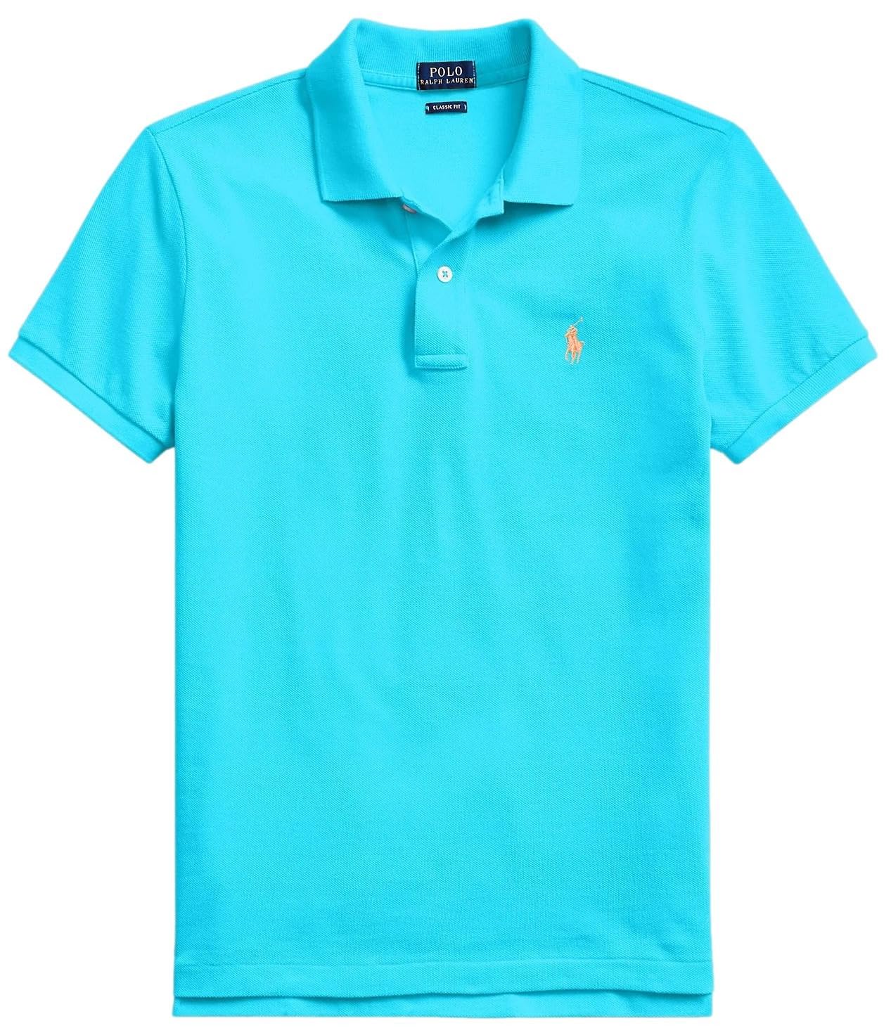 Polo Ralph Lauren pour femme, coupe classique, en maille, bleu marine, taille S