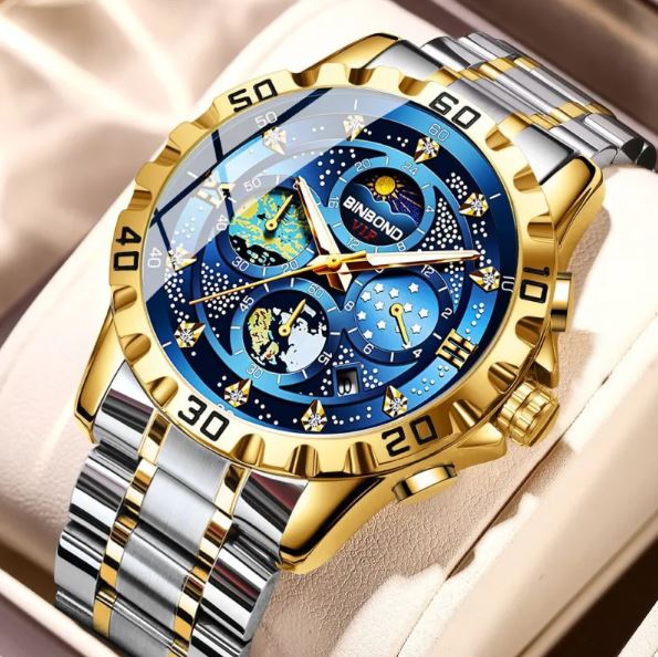 Montre à quartz, montre de ville étanche, petit modèle à trois broches