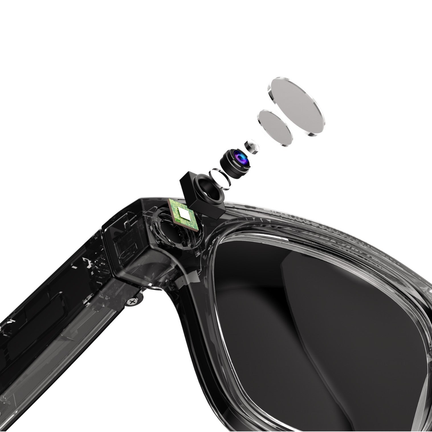 Lunettes intelligentes avec caméra IA