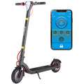 Trottinette électrique - Moteur 450 W, autonomie maximale de 29 km, vitesse maximale de 30 km/h, pneus de 21,6 cm, pliable et portable, idéale pour les trajets domicile-travail. Conçue pour les adultes, elle est équipée d'un double système de freinage et