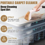 Nettoyeur de tapis professionnel, détachant pour tapis, canapés et tissus d'ameublement, shampouineuse à aspiration puissante de 14 kPa avec nettoyage en profondeur, capacité de 2 litres, détachant pour voiture, taches d'animaux, meubles, M610