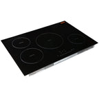 Plaque de cuisson électrique à induction 4 feux, 30 pouces, aimant intégré