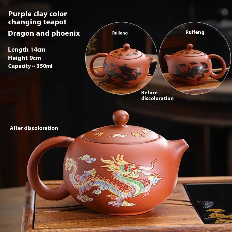 Théière en céramique à couleur changeante
