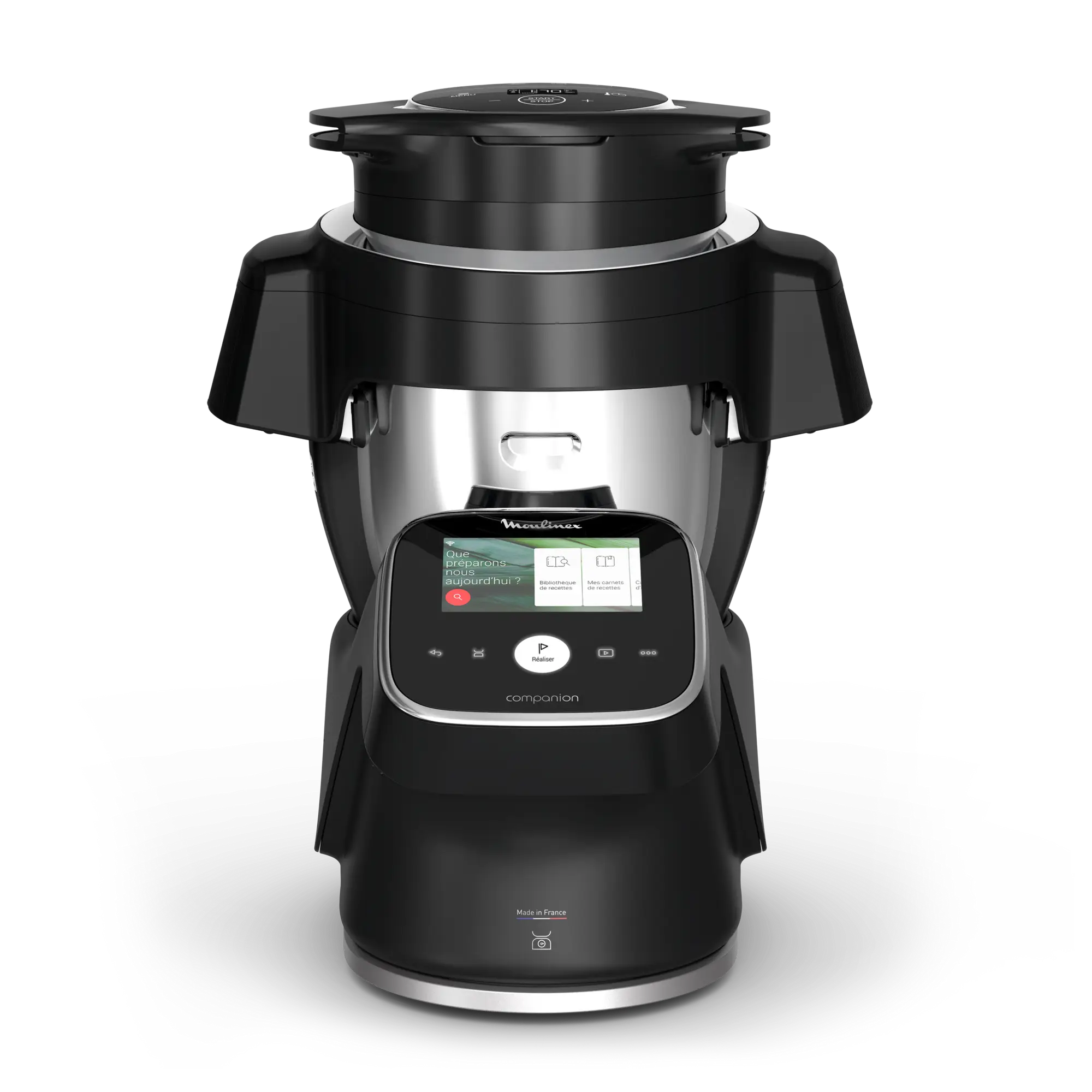 i-Companion Touch Pro avec extension air fryer, Robot cuiseur, 3L, Noir
