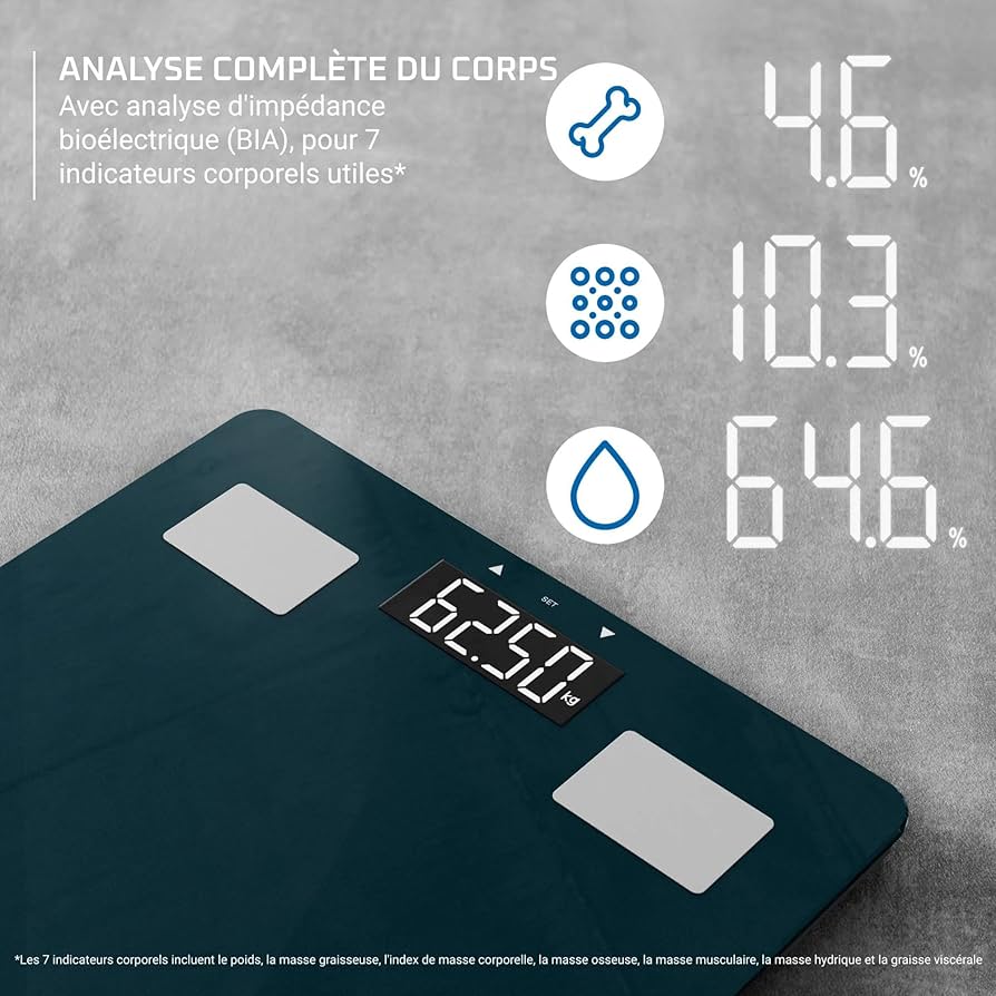 Rowenta Body Up 2.0 – Pèse-personne intelligent avec analyse corporelle avancée