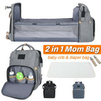 Poussette avec sac à langer et lit bébé intégré