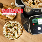 i-Companion Touch Pro avec extension air fryer, Robot cuiseur, 3L, Noir