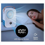 Climatiseur évaporatif portable, puissant et silencieux, à 4 vitesses.