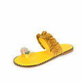 Sandales plates décontractées pour femmes, motif ananas et perles