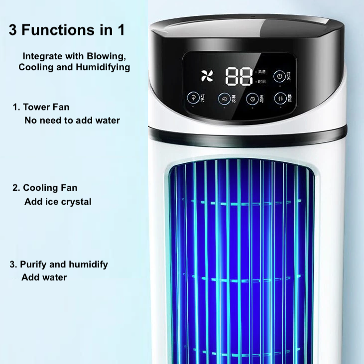 Mini ventilateur portable de refroidissement à eau et à air