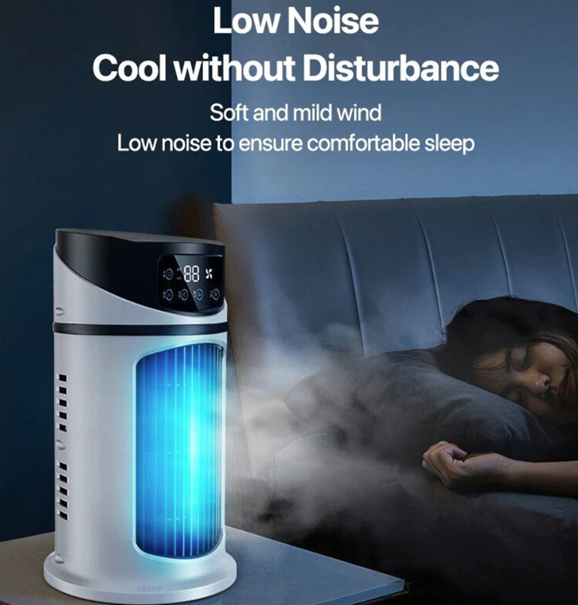 Mini ventilateur portable de refroidissement à eau et à air