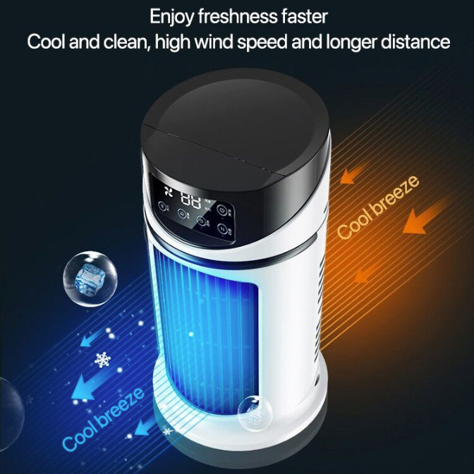 Mini ventilateur portable de refroidissement à eau et à air