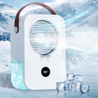 Climatiseur évaporatif portable, puissant et silencieux, à 4 vitesses.