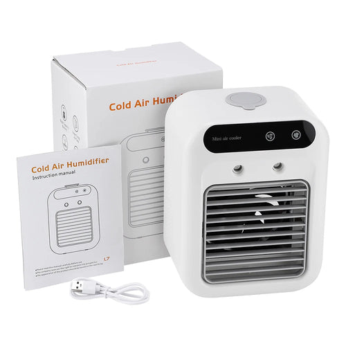 Ventilateur 3 en 1 avec climatiseur, petit rafraîchisseur d'air et veilleuse LED pour la maison