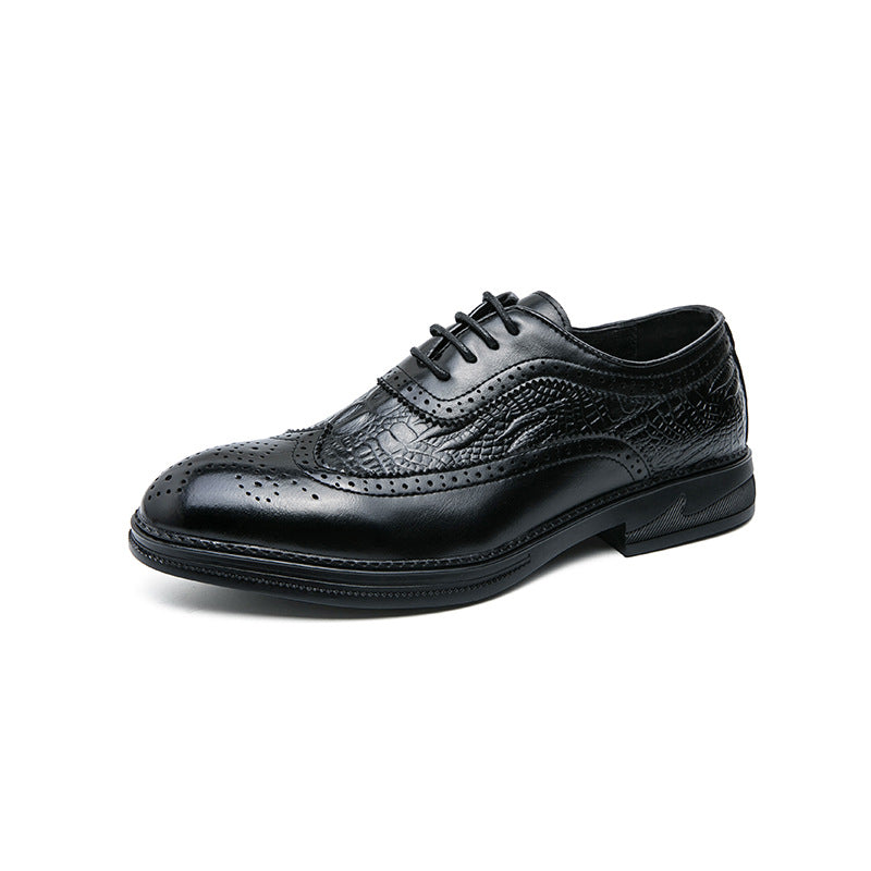 Chaussures habillées Oxford pour hommes en crocodile britannique