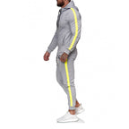 Ensemble de survêtement de sport à capuche zippé pour homme